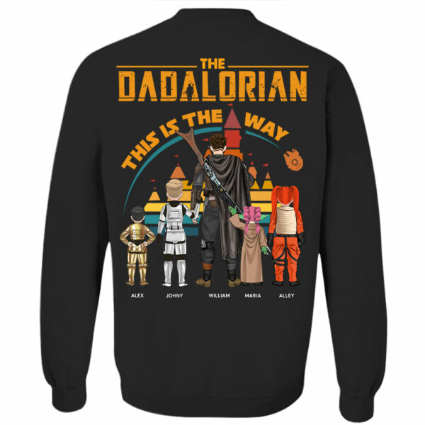 Custom Dadalorian This Is The Way View Shirt Shirt - Tatooine Sunset Shirt Gift For Dad - Image 4
