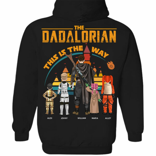 Custom Dadalorian This Is The Way View Shirt Shirt - Tatooine Sunset Shirt Gift For Dad - Image 7