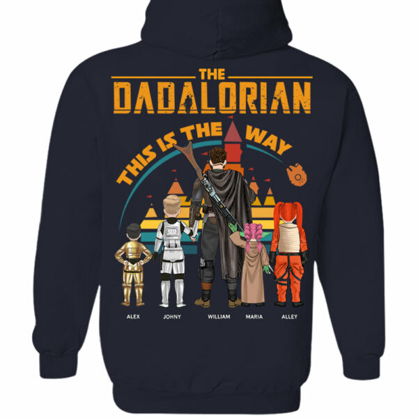 Custom Dadalorian This Is The Way View Shirt Shirt - Tatooine Sunset Shirt Gift For Dad - Image 9
