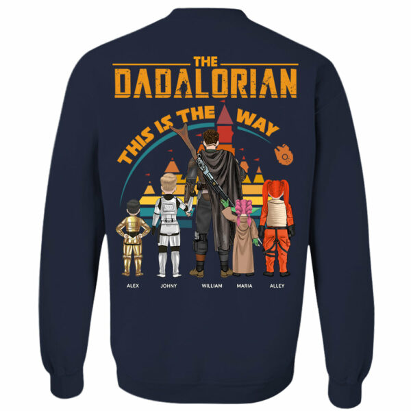 Custom Dadalorian This Is The Way View Shirt Shirt - Tatooine Sunset Shirt Gift For Dad - Image 6