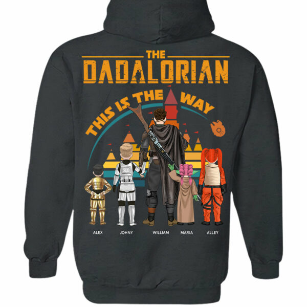 Custom Dadalorian This Is The Way View Shirt Shirt - Tatooine Sunset Shirt Gift For Dad - Image 8