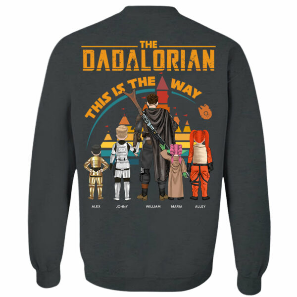 Custom Dadalorian This Is The Way View Shirt Shirt - Tatooine Sunset Shirt Gift For Dad - Image 5