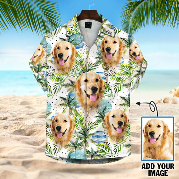Custom Dog Cat Face Leaves & Flowers Custom Hawaiian Shirt With Multiple Faces - Image 5