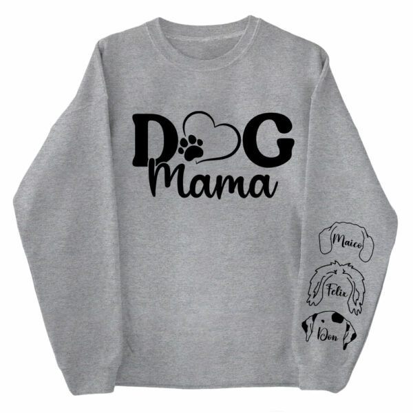 Custom Dog Mama Sweatshirt, Dog Lover Gift, Dog Sweatshirt, Custom Gift, Dog Mom Gift, Personalized Gifts, Dog Mom Hoodie - Image 6
