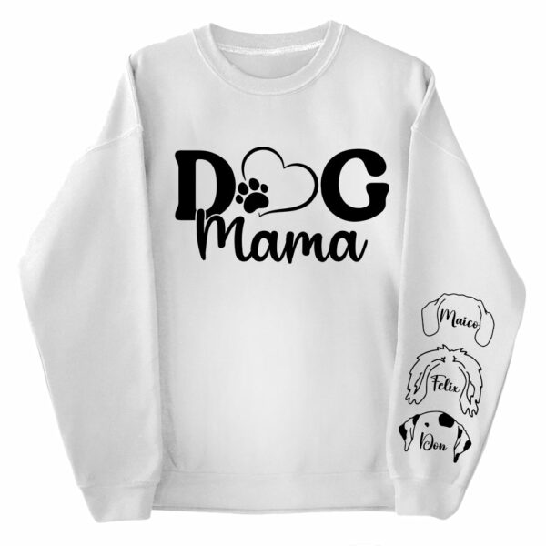Custom Dog Mama Sweatshirt, Dog Lover Gift, Dog Sweatshirt, Custom Gift, Dog Mom Gift, Personalized Gifts, Dog Mom Hoodie - Image 5