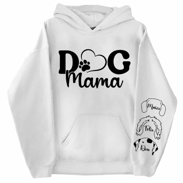 Custom Dog Mama Sweatshirt, Dog Lover Gift, Dog Sweatshirt, Custom Gift, Dog Mom Gift, Personalized Gifts, Dog Mom Hoodie - Image 2