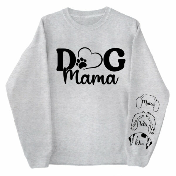 Custom Dog Mama Sweatshirt, Dog Lover Gift, Dog Sweatshirt, Custom Gift, Dog Mom Gift, Personalized Gifts, Dog Mom Hoodie - Image 4