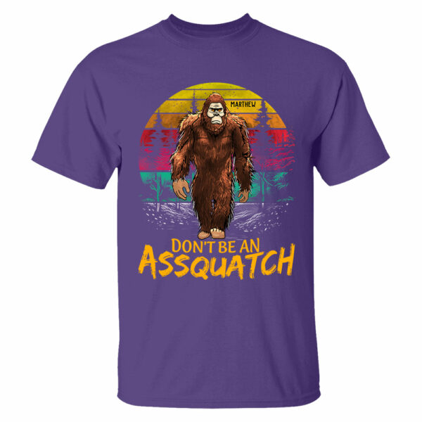 Custom Don't Be An Assquatch Vintage Shirt, Camping Shirt, Bigfoot Funny Shirt - Image 9