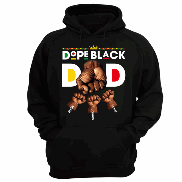 Custom Dope Black Dad Shirt, Dad Fist Bump Shirt, Father's Day Shirt - Image 10