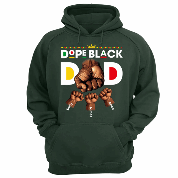 Custom Dope Black Dad Shirt, Dad Fist Bump Shirt, Father's Day Shirt - Image 11