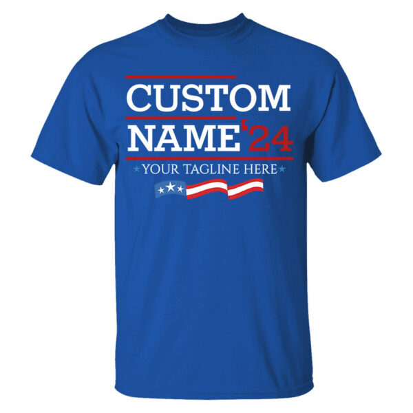 Custom Election Shirt,Personalized Election Shirt Gift,Custom Name Tee, Customized 2024 Tee,School Election Tee, Campaign Tee - Image 5