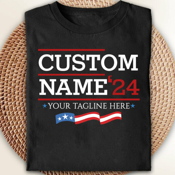 Custom Election Shirt,Personalized Election Shirt Gift,Custom Name Tee, Customized 2024 Tee,School Election Tee, Campaign Tee