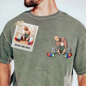 Custom Embroidered Family Portrait Shirt, Custom Portrait Outline Embroidered Shirt For Him Fatherâ€™s Day, Custom Line Art Embroidered Tee, Faceless Shirt, Outline Faceless Tee