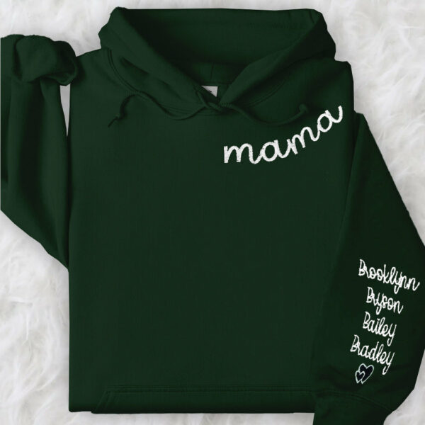 Custom Embroidered Stylish Mama Sweatshirt Customizable & Comfort Driven - Image 6