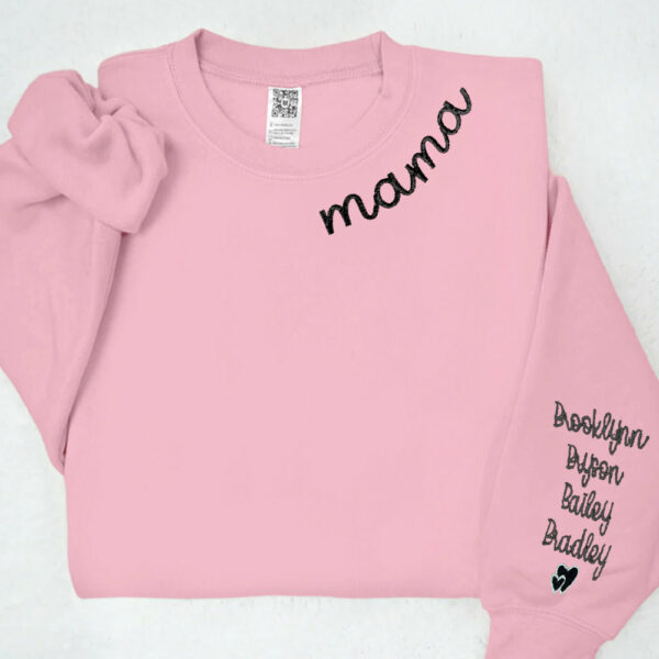 Custom Embroidered Stylish Mama Sweatshirt Customizable & Comfort Driven - Image 10