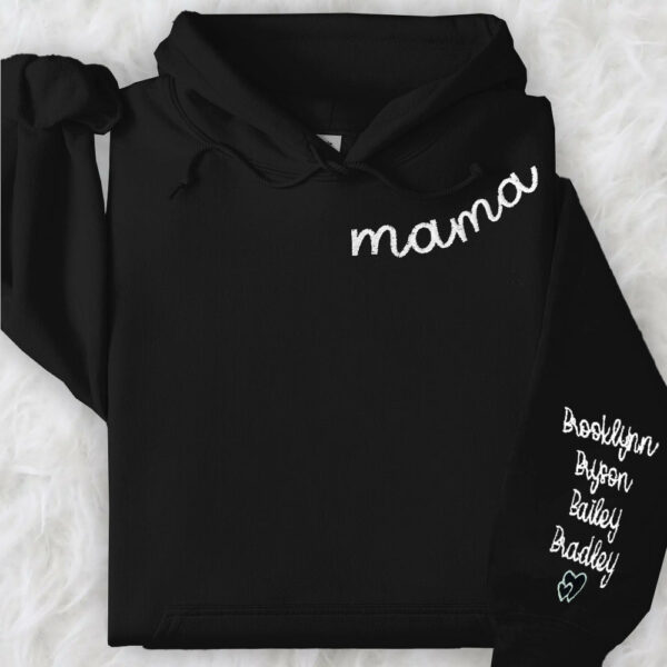 Custom Embroidered Stylish Mama Sweatshirt Customizable & Comfort Driven - Image 2