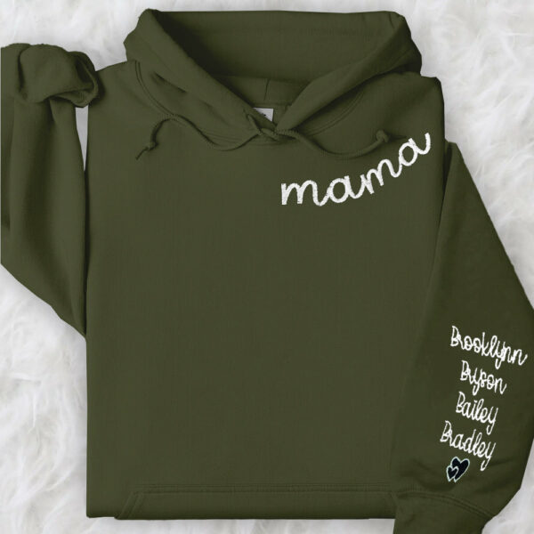 Custom Embroidered Stylish Mama Sweatshirt Customizable & Comfort Driven - Image 5