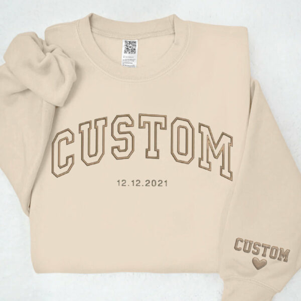 Custom Embroidered Sweatshirts, Hoodie Personalized Gift for Men or Women - Image 6