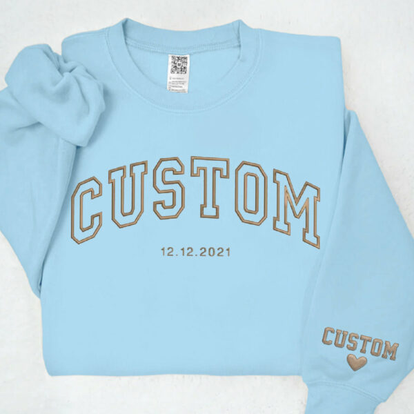 Custom Embroidered Sweatshirts, Hoodie Personalized Gift for Men or Women - Image 8