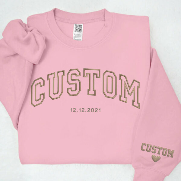 Custom Embroidered Sweatshirts, Hoodie Personalized Gift for Men or Women - Image 9