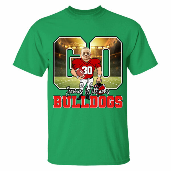 Custom Face Go Team Name Personalized Shirt For Football Lover Football Mom H2511 - Image 6