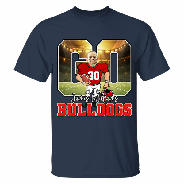 Custom Face Go Team Name Personalized Shirt For Football Lover Football Mom H2511 - Image 10