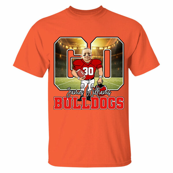 Custom Face Go Team Name Personalized Shirt For Football Lover Football Mom H2511 - Image 5