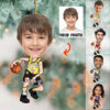 Custom Face Photo Basketball Players - Personalized Acrylic Photo Ornament
