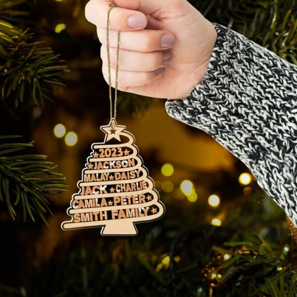 Custom Family Tree Ornament, Family Names Tree Ornament, Family Christmas Ornament, Family Tree, Family Keepsake - Image 6