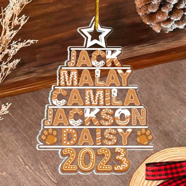 Custom Family Tree Ornament, Family Names Tree Ornament, Family Christmas Ornament, Family Tree, Family Keepsake