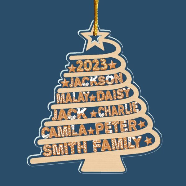 Custom Family Tree Ornament, Family Names Tree Ornament, Family Christmas Ornament, Family Tree, Family Keepsake - Image 4