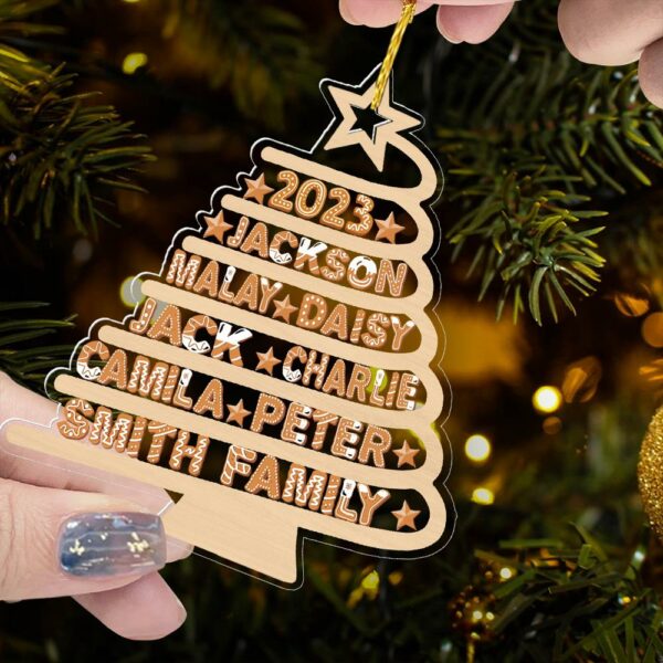 Custom Family Tree Ornament, Family Names Tree Ornament, Family Christmas Ornament, Family Tree, Family Keepsake - Image 5