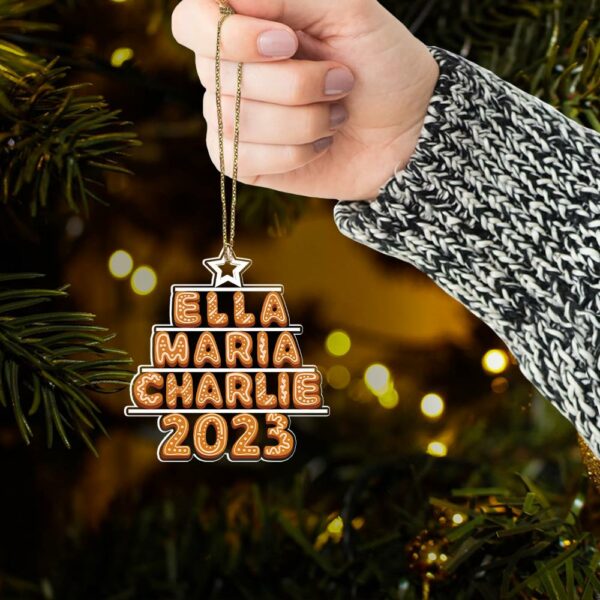 Custom Family Tree Ornament, Family Names Tree Ornament, Family Christmas Ornament, Family Tree, Family Keepsake Vr4 - Image 4