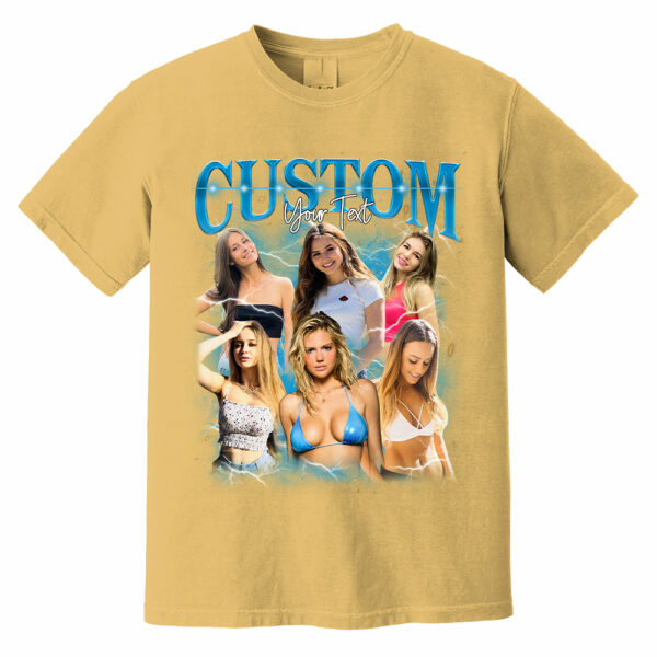 Custom Fathers Day Shirt - Photo Shirt Custom Vintage Rap Tshirt For Couples - Perfect Gift For Mom Friends Dad Mother - Custom Photo Gift - Image 9