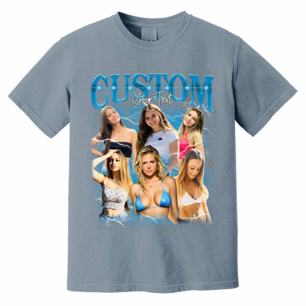 Custom Fathers Day Shirt - Photo Shirt Custom Vintage Rap Tshirt For Couples - Perfect Gift For Mom Friends Dad Mother - Custom Photo Gift - Image 8