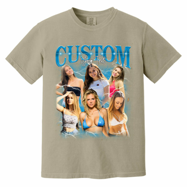 Custom Fathers Day Shirt - Photo Shirt Custom Vintage Rap Tshirt For Couples - Perfect Gift For Mom Friends Dad Mother - Custom Photo Gift - Image 14
