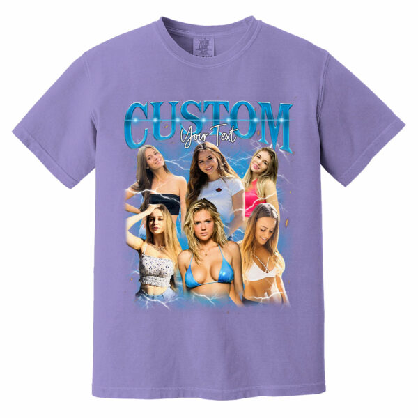 Custom Fathers Day Shirt - Photo Shirt Custom Vintage Rap Tshirt For Couples - Perfect Gift For Mom Friends Dad Mother - Custom Photo Gift - Image 16