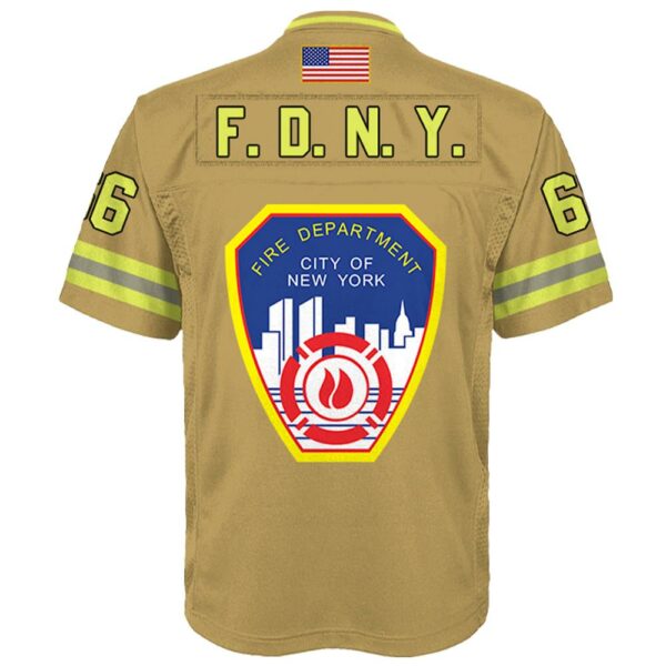 Custom Firefighter Football Jersey Custom Dept Name Number Firefighter Retirement Fireman Dad Grandpa K1702 - Image 4