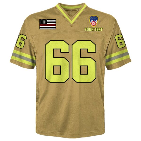 Custom Firefighter Football Jersey Custom Dept Name Number Firefighter Retirement Fireman Dad Grandpa K1702 - Image 3