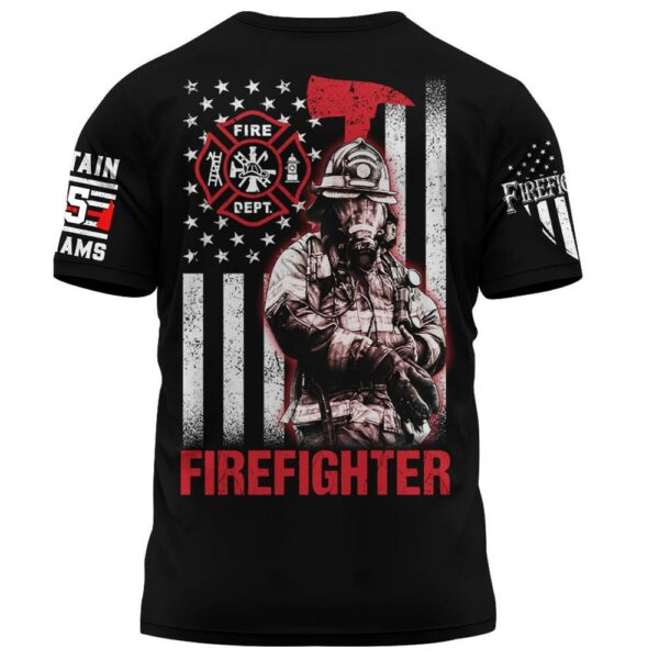 Custom Firefighter Shirts Custom Name And Number Fire Department All Over Print Shirt K1702 - Image 4