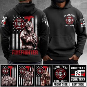 Custom Firefighter Shirts Custom Name And Number Fire Department All Over Print Shirt K1702