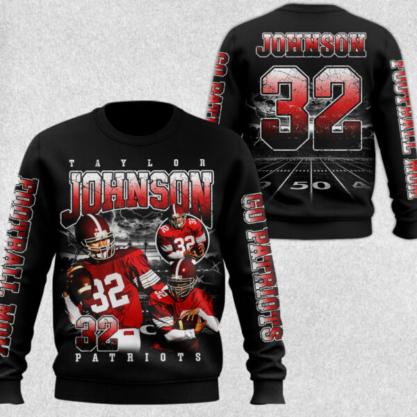 Custom Football All Over Print Shirt Bootleg Player Shirt, Team Name Gift For Football Lovers Game Day Shirt H2511 - Image 2