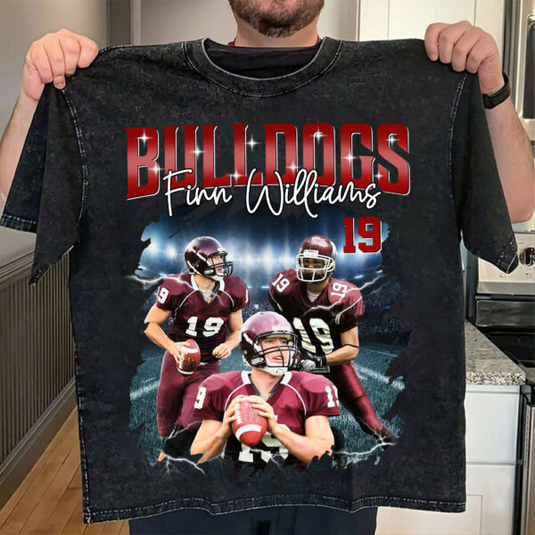 Custom Football Player Photo With Unique Style Bootleg Shirt - Perfect Shirt For Football Lovers - Image 4
