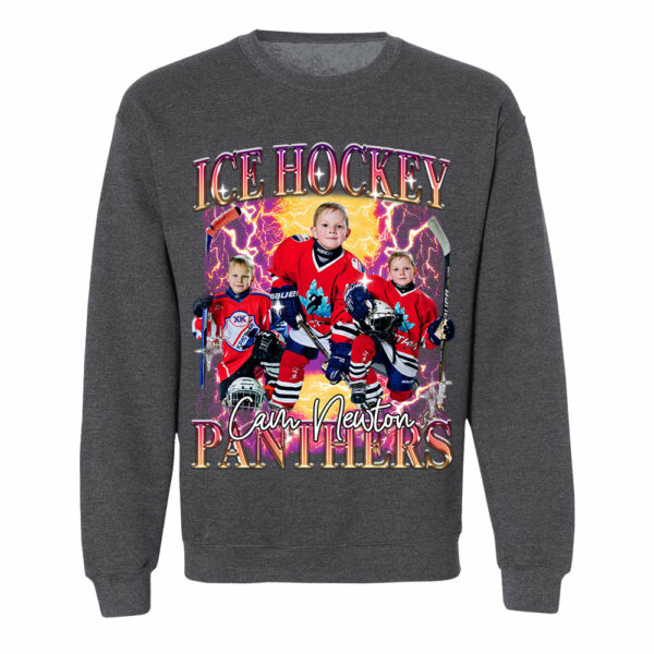 Custom GameDay Ice Hockey Bootleg Shirt 90s Vintage Bootleg Custom Face Personalized T Shirt - Image 10