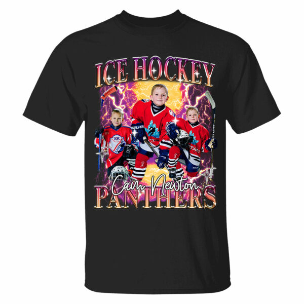 Custom GameDay Ice Hockey Bootleg Shirt 90s Vintage Bootleg Custom Face Personalized T Shirt - Image 2