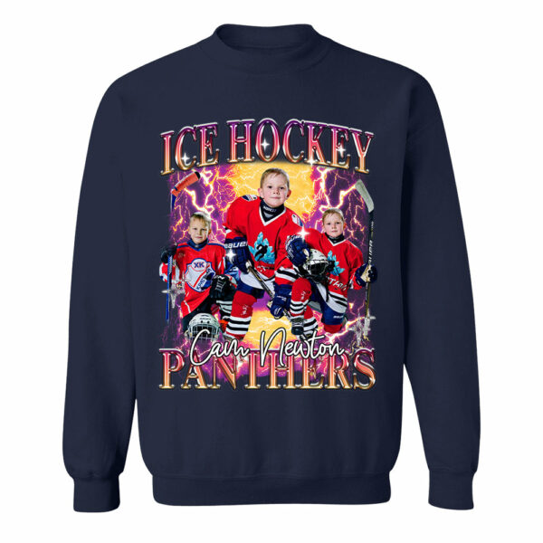 Custom GameDay Ice Hockey Bootleg Shirt 90s Vintage Bootleg Custom Face Personalized T Shirt - Image 9