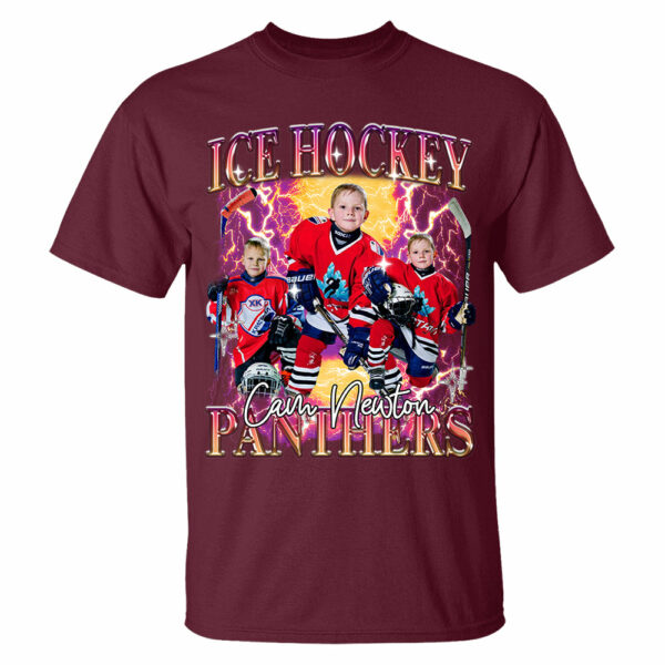 Custom GameDay Ice Hockey Bootleg Shirt 90s Vintage Bootleg Custom Face Personalized T Shirt - Image 4