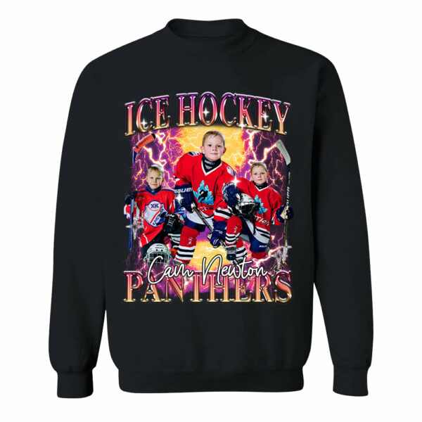 Custom GameDay Ice Hockey Bootleg Shirt 90s Vintage Bootleg Custom Face Personalized T Shirt - Image 8