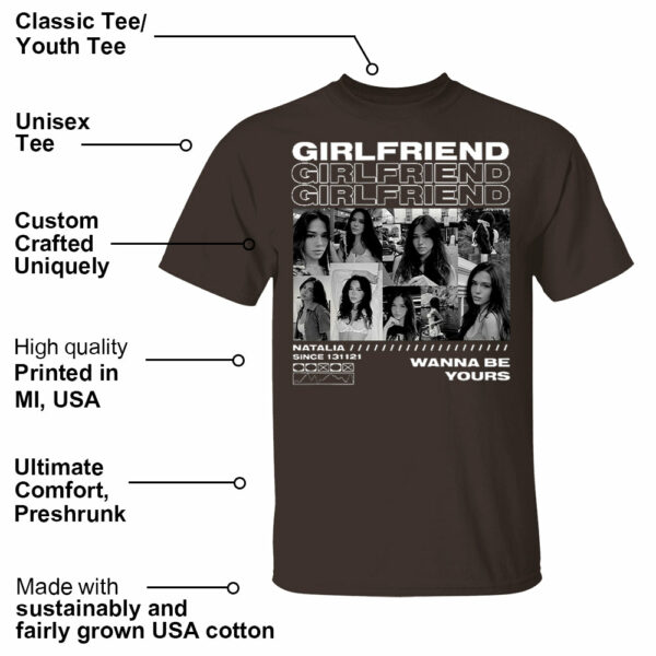 Custom Girlfriend T-Shirt with Face Photo Personalized Vintage Bootleg Rap Tee - Image 14