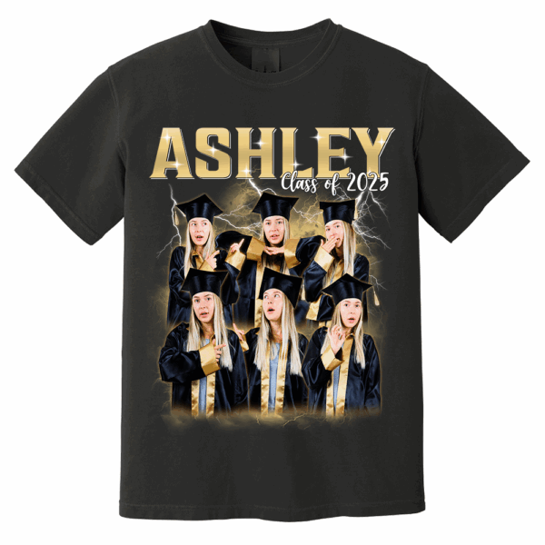 Custom Graduation Bootleg Rap Tee, Custom Photo - Vintage Graphic 90s T-shirt, Custom Photo Shirt, Custom Your Own Bootleg Idea Here, Insert Your Design - Image 5